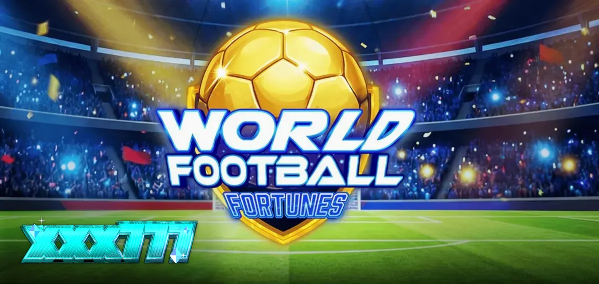 Tampilan visual lapangan stadion dalam slot World Football Fortunes